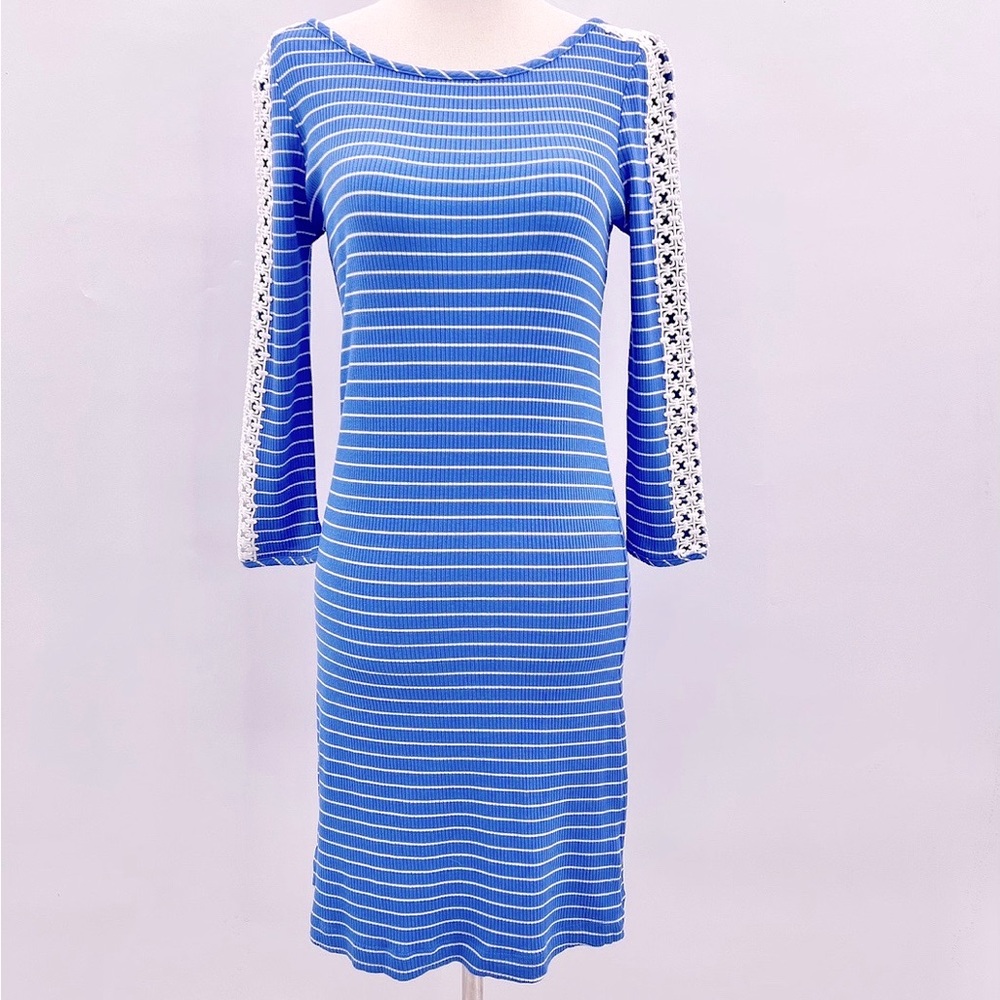 NWT Lilly Pulitzer Marlowe Dress "Beckon Blue Breeze Stripe" Size XS